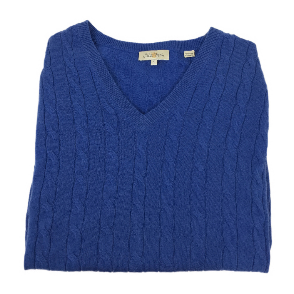 Peter Millar Men's Blue Cashmere Sweater Vest (L)